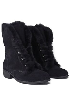New Noir Leather Suede Womens Convertible Keilah Ankle Boots By Splendid